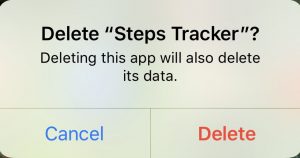 Confirm you want to delete the App if your Apple Watch App is stuck installing
