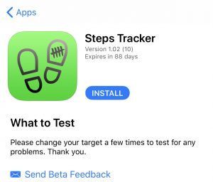 TestFlight install beta App