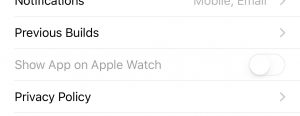 Show App on Apple Watch